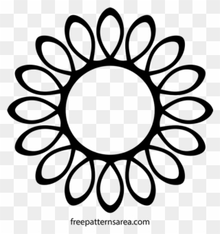 Clip Art Freeuse Download Round Wall Frame Cnc Cut - Suda Açan Kağıt Çiçek - Png Download