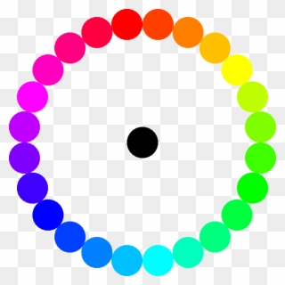24gon Colors Clipart - Rainbow With A Dot - Png Download