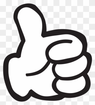 Download - Mickey Mouse Thumbs Up Transparent Clipart