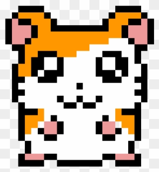 Pixel Hamster - Pixel Art Hamster Clipart