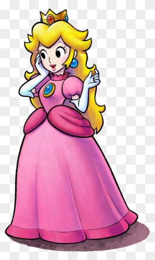Princess Peach Clipart Confused - Mario And Luigi Superstar Saga Peach - Png Download