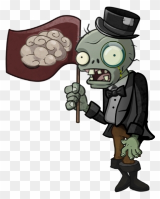 Sir Flag Zombie - Plants Vs. Zombies 2: It's About Time Clipart