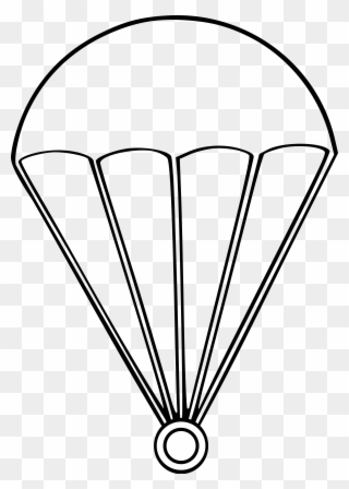 Parachute Clipart Drawing - 1st Parachute Division Germany - Png Download