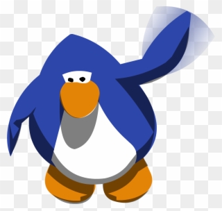 Club Penguin Penguin Waving Clipart
