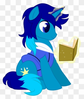 Xnightmelody, Blue, Book, Commission, Magic, Male - Mylittlepony Light Shine Clipart