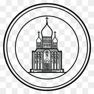 Parish Seal/stamp Design For Landmark, Holy Virgin - 300 Degree Angle Clipart