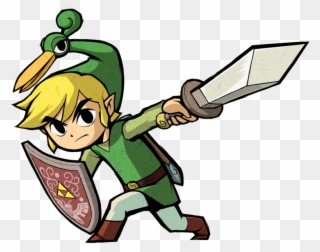Link And Ezlo - Legend Of Zelda Minish Cap Link Clipart