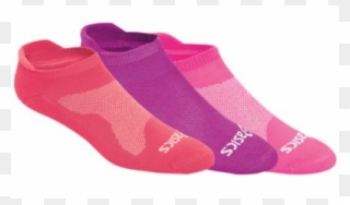 Asics® Seamless Cushion Low 3 Pack Socks - Sock Clipart