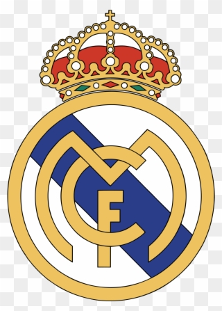 Clip Art C F Transparent Svg - Dls 18 Logo Real Madrid - Png Download
