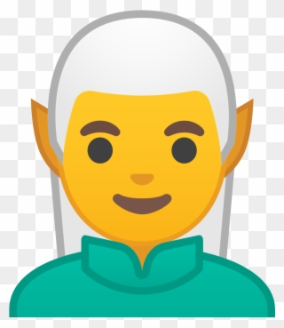 Man Elf Icon - Emoji De Bombero Clipart