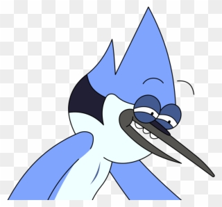 Collection Of Headphones With Music High - Regular Show Mordecai Face Clipart