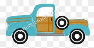 Woody Pickup - Pickup Truck Clipart