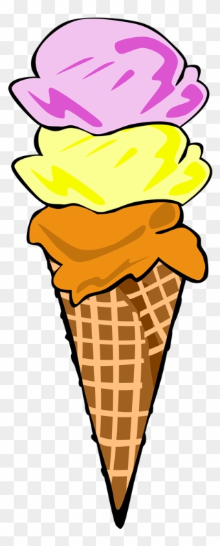 Food, Desert Food Ice Ice Cream Waffle Ice Cream - Ice Cream Cone Pdf Clipart