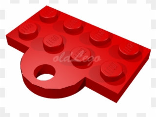 Plate Special 2 X 4 With Train Coupler Closed For Hook - Circle Clipart