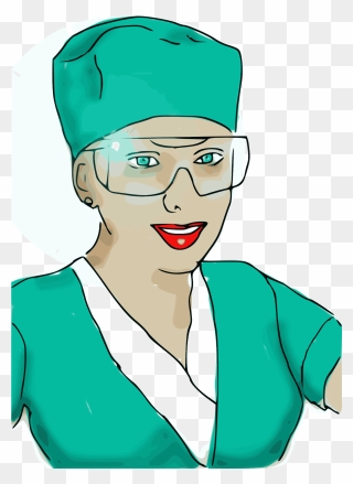 Enrolled Scrub Nurse Clip Art Download - Anteojos De Enfermeria - Png Download