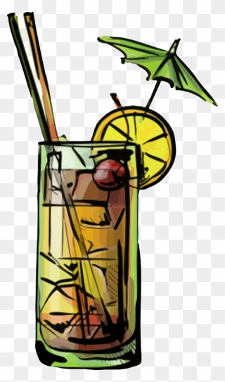 Mai Tai Cocktail Garnish Alcoholic Drink Rum Clipart