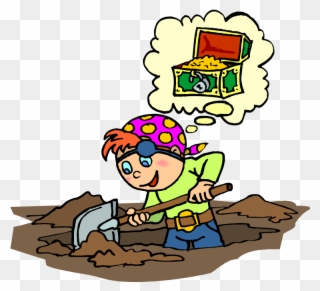 Digging For Treasure In Leviticus 14 Hoshana Rabbah - Pirate Digging For Treasure Clipart