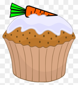 Free Stock Muffin Clip Art At - Carrot Cake Cupcakes Clipart - Png Download