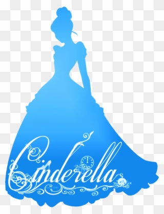Cinderella Silhouette - Siluetas De Princesas Disney Clipart