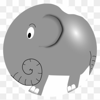 Elephant Clip Art Download - Elephant Cartoon - Png Download