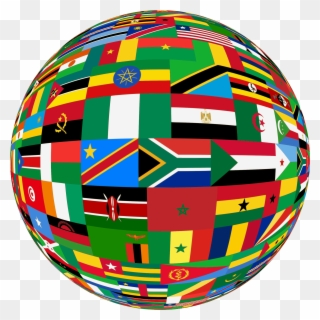 Clipart Flags Sphere Big - Flags Of Country Africas - Png Download