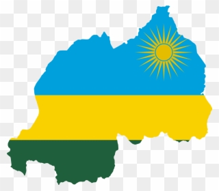 Popular Images - Rwanda Flag Map Clipart
