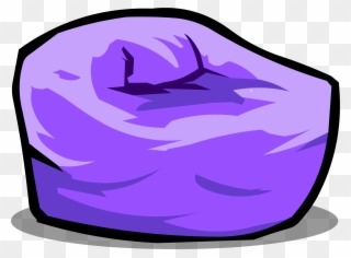 Banner Free Stock Image Purple Beanbag Chair - Clip Art Bean Bag - Png Download