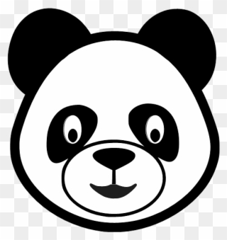 Panda Bear Head Clipart - Png Download