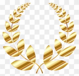 Computer Icons Laurel Wreath Crown Leaf - Golden Laurel Wreath Transparent Clipart