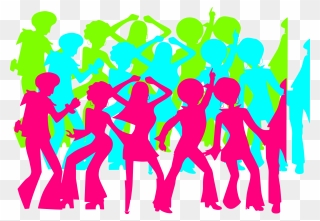 Disco, Dancers, People - Disco Party Clip Art - Png Download