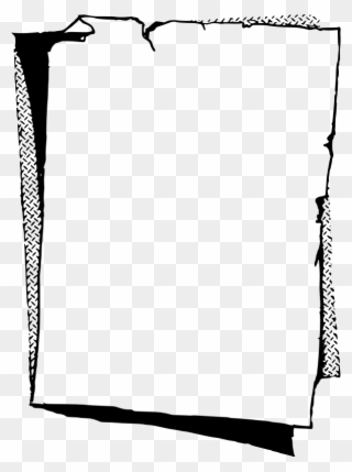 Free Old Paper Frame - Paper Frames Black And White Clipart