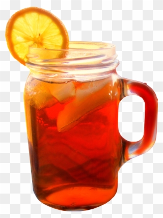 Clip Arts Related To - Iced Tea In A Mason Jar - Png Download