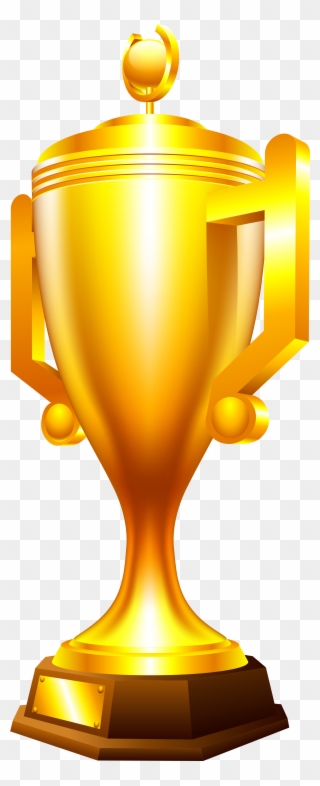 Transparent Trophy Clipart Transparent - Golden Football Cup Png