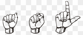 American Sign Language Asl - Asl In Sign Language Clipart