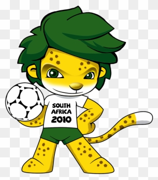 Jpg Library Download Afro Clipart Green Hair - Fifa World Cup Mascot - Png Download