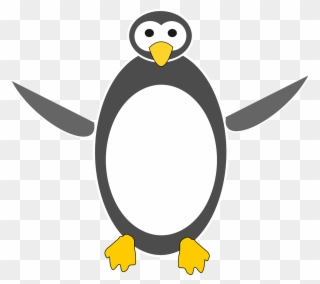 Free Vector Tux Clip Art - Penguin Cartoon - Png Download