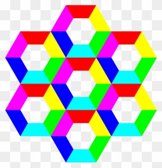 Half Hexagon Fun Clipart, Vector Clip Art Online, Royalty - Fun Hexagon - Png Download