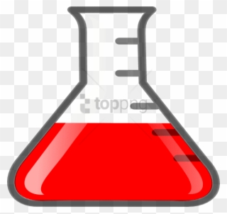 Red Clip Art At - Science Beaker - Png Download