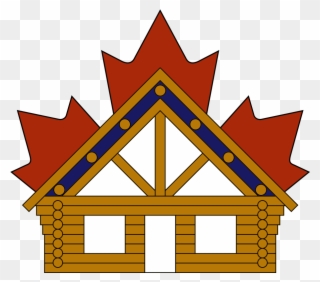 Handcrafted Canadian Log Homes - Canada Flag Flat Clipart
