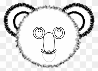 Clip Arts Related To - Koala Clipart Black And White Realistic - Png Download