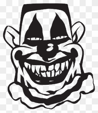 Free Cliparts Joseph - Clown Cartoon Face Black And White - Png Download