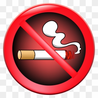 No Smoking Prohibition Sign Png Clipart - Circle Transparent Png