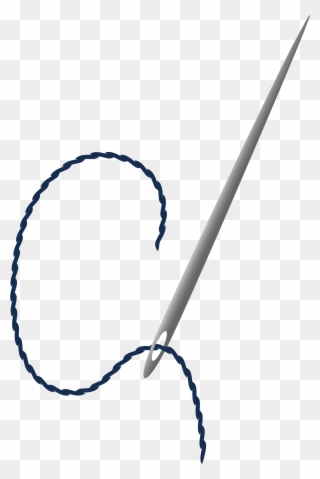 Needle - Sewing Needle With Thread Png Clipart