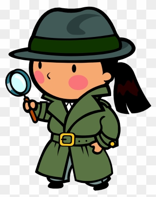 Louise House Treasure Hunt - Detective Clip Art - Png Download