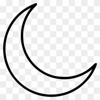 Clip Art Black And White Stock Clipart Crescent Moon - Moon - Png Download