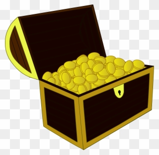 Cartoon Open Treasure Chest Clipart