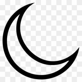 Download Clip Art Black And White Download Lifebuoy - White Crescent Moon Transparent - Png Download