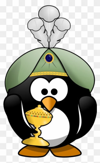 Oriental Penguin - Cartoon Penguin Clipart