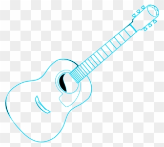 Electronics Clipart Guitar Clipart Outline Gallery - Electric Guitar Outline Png Transparent Png