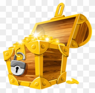 Clip Library Open With Lock Transparent Png Stickpng - Treasure Chest Clipart Png